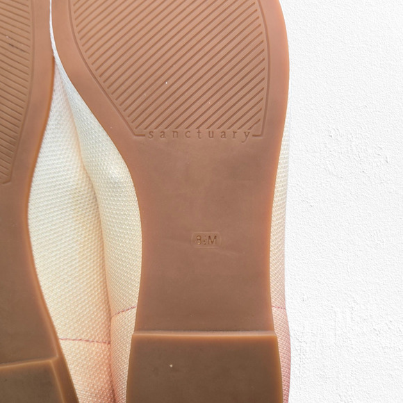 Sanctuary Gradient Knit Ballet Flats Pink Peach Ombre Slip-On Shoes Size 8.5 - Picture 15 of 16